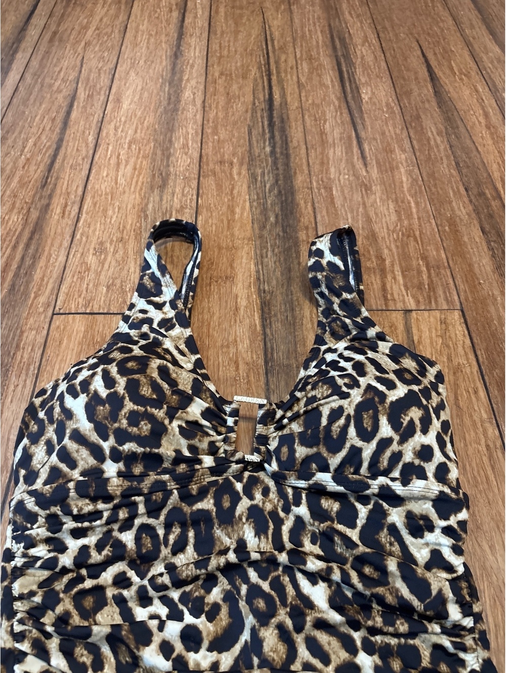 Lauren Ralph Lauren Leopard Print One-Piece Swimsuit - Picture 3 of 7